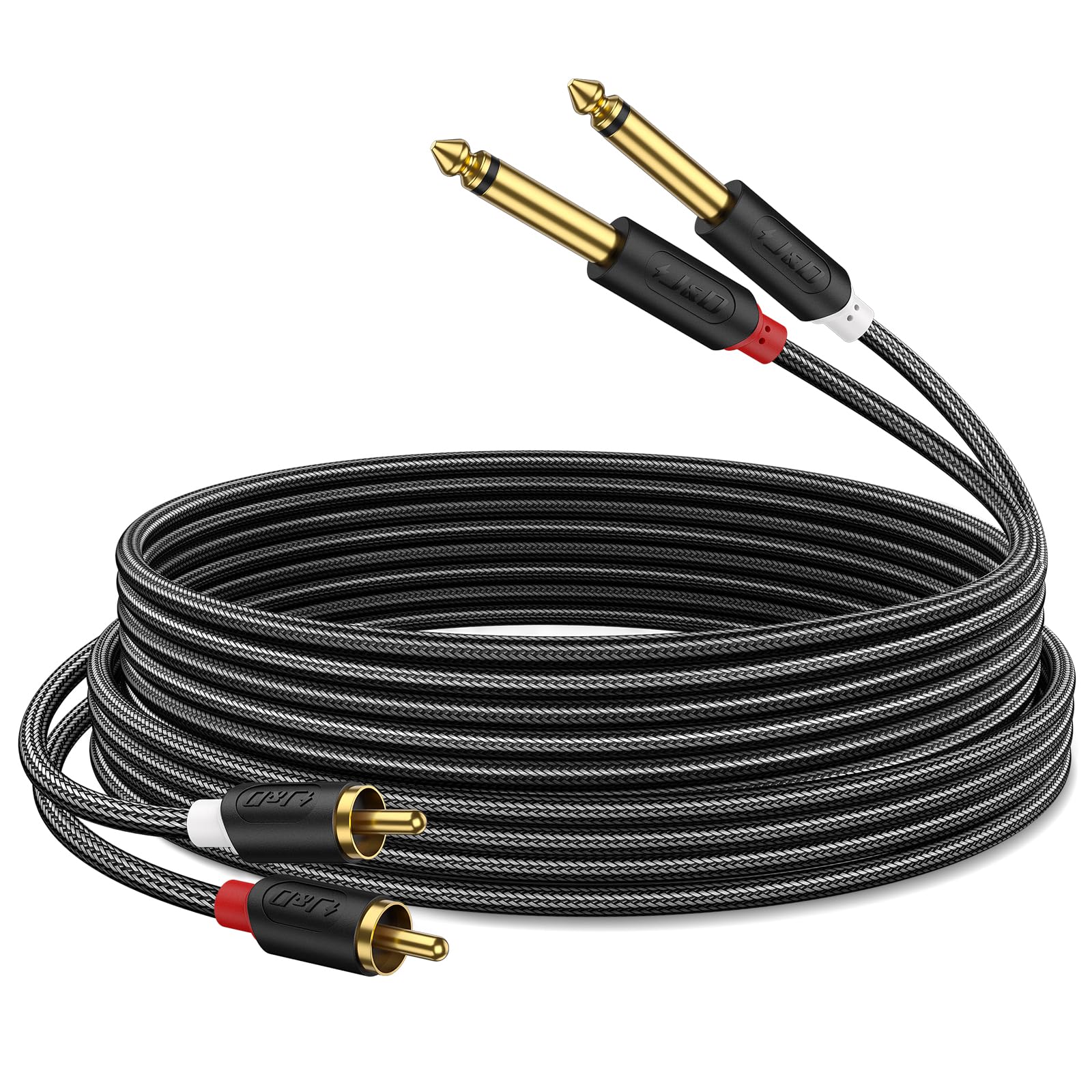 Amazon.com: J&D Gold Plated Dual 1/4